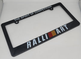 Brand New Universal 1PCS RALLIART ABS Plastic Black License Plate Frame Cover