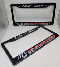 Load image into Gallery viewer, Brand New Universal 2PCS MAZDASPEED ABS Plastic Black License Plate Frame Cover