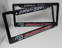 Load image into Gallery viewer, Brand New Universal 2PCS MAZDASPEED ABS Plastic Black License Plate Frame Cover