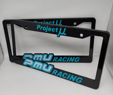 Load image into Gallery viewer, Brand New Universal 2PCS PROJECT MU ABS Plastic Black License Plate Frame Cover