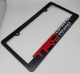 Brand New Universal 1PCS TRD OFF ROAD ABS Plastic Black License Plate Frame Cover