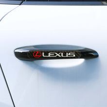 Load image into Gallery viewer, Brand New 2PCS LEXUS Real Carbon Fiber Black Car Trunk Side Fenders Door Badge Scratch Guard Sticker