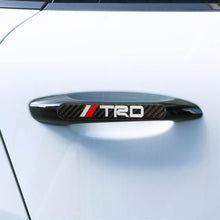 Load image into Gallery viewer, Brand New 4PCS TRD Real Carbon Fiber Black Car Trunk Side Fenders Door Badge Scratch Guard Sticker