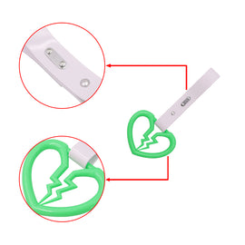 Brand New Broken Heart Green JDM TSURIKAWA Subway Bus Handle Strap Charm Drift