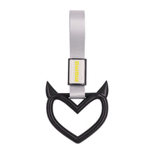 Load image into Gallery viewer, Brand New Jdm Momo Devil Demon Heart Black JDM TSURIKAWA Ring Subway Train Bus Handle Strap Charm Drift
