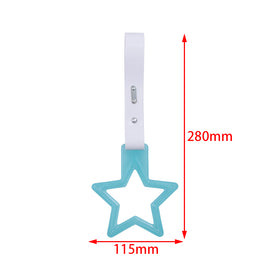 Brand New Star Teal Glows In The Dark JDM TSURIKAWA Subway Bus Handle Strap Charm Drift