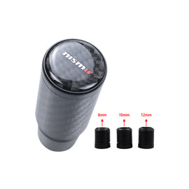 Brand New Universal NISMO Black Real Carbon Fiber Racing Gear Stick Shift Knob For MT Manual M12 M10 M8