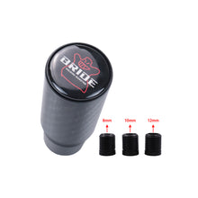Load image into Gallery viewer, Brand New Universal Bride Black Real Carbon Fiber Racing Gear Stick Shift Knob For MT Manual M12 M10 M8