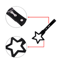 Load image into Gallery viewer, Brand New Star Handle Black JDM TSURIKAWA Ring Subway Train Bus Black Handle Strap Charm Drift