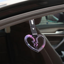 Load image into Gallery viewer, Brand New Broken Heart Rainbow JDM TSURIKAWA Subway Bus Handle Black Strap Charm Drift