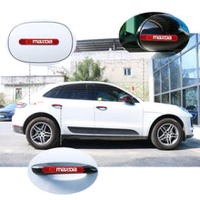 Load image into Gallery viewer, Brand New 4PCS Mazda Real Carbon Fiber Red Car Trunk Side Fenders Door Badge Scratch Guard Sticker