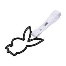 Brand New Playboy Bunny Shaped Black JDM TSURIKAWA Subway Bus Handle Strap Charm Drift