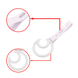 Brand New Moon White JDM TSURIKAWA Ring Subway Train Bus Handle Strap Charm Drift