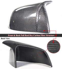 Brand New 2016-2025 Tesla Model X Real Carbon Fiber M Style Car Side Mirror Add On Cover Caps