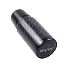 Load image into Gallery viewer, Brand New Universal Bride Black Real Carbon Fiber Racing Gear Stick Shift Knob For MT Manual M12 M10 M8