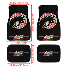 Load image into Gallery viewer, Brand New 4PCS UNIVERSAL Mugen Power Racing Fabric Car Floor Mats Interior Carpets