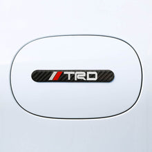Load image into Gallery viewer, Brand New 4PCS TRD Real Carbon Fiber Black Car Trunk Side Fenders Door Badge Scratch Guard Sticker