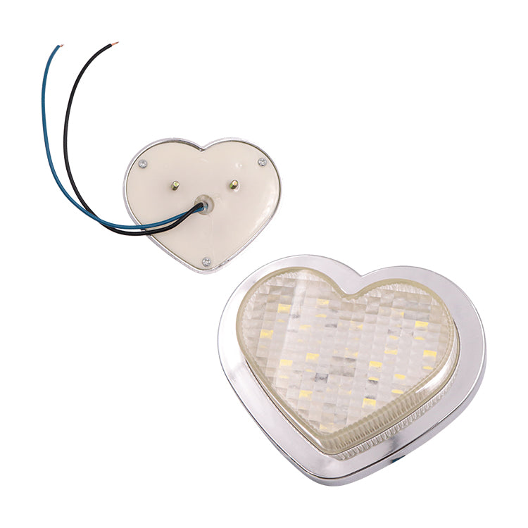BRAND NEW 1PCS Clear Heart Shaped Side Marker / Accessory / Led Light / Turn Signal