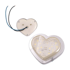 BRAND NEW 1PCS Clear Heart Shaped Side Marker / Accessory / Led Light / Turn Signal