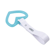 Load image into Gallery viewer, Brand New Heart Teal Handle White Glow in the Dark JDM TSURIKAWA Ring Subway Train Bus Handle Strap Charm Drift