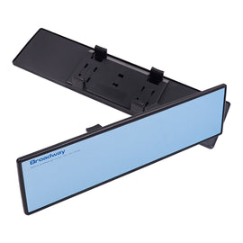Brand New Broadway 300mm Wide Flat Car Truck Van Clip On Rear View Mirror Universal Blue Lense