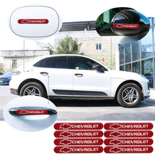 Load image into Gallery viewer, Brand New 8PCS CHEVROLET Real Carbon Fiber Red Car Trunk Side Fenders Door Badge Scratch Guard Sticker