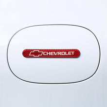 Load image into Gallery viewer, Brand New 4PCS CHEVROLET Real Carbon Fiber Red Car Trunk Side Fenders Door Badge Scratch Guard Sticker