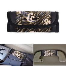 Load image into Gallery viewer, Brand New JDM Sakura Wave Black Universal Car Handbrake PU Leather Sleeves Cover Kit