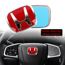 Load image into Gallery viewer, BRAND NEW 3PCS HONDA RED FRONT+REAR+STEERIING JDM EMBLEM SET FOR CIVIC 2012-2015 4DR