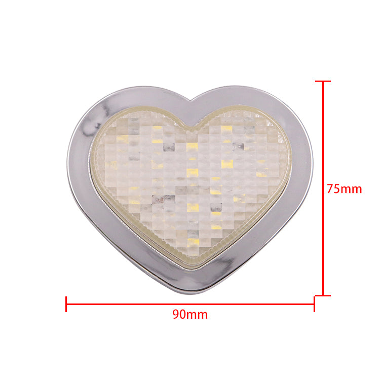 BRAND NEW 1PCS Clear Heart Shaped Side Marker / Accessory / Led Light / Turn Signal