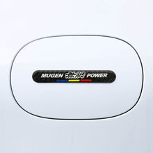 Load image into Gallery viewer, Brand New 4PCS Mugen Power Real Carbon Fiber Black Car Trunk Side Fenders Door Badge Scratch Guard Sticker