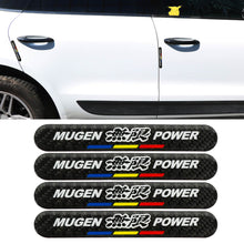 Load image into Gallery viewer, Brand New 4PCS Mugen Power Real Carbon Fiber Black Car Trunk Side Fenders Door Badge Scratch Guard Sticker
