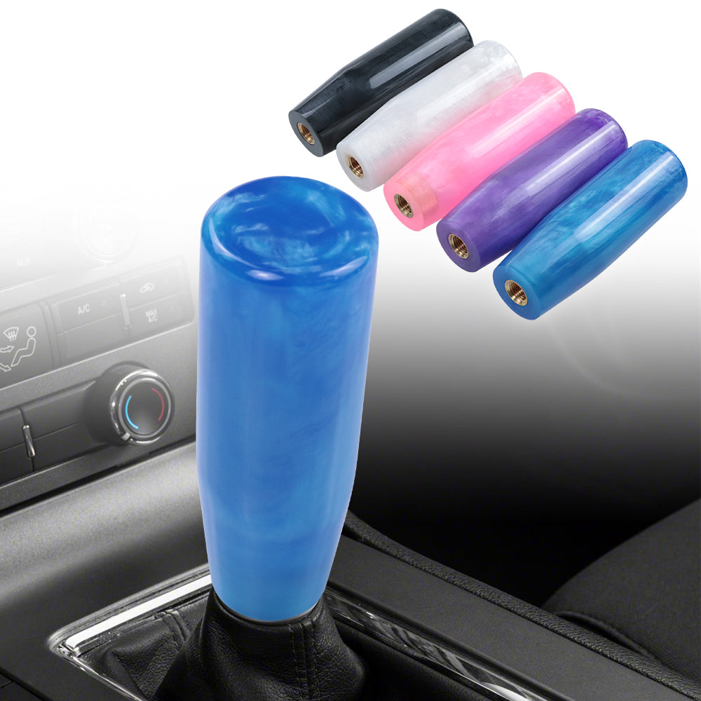 Brand New 12CM Universal Pearl Long Blue Stick Manual Car Gear Shift Knob Shifter M8 M10 M12