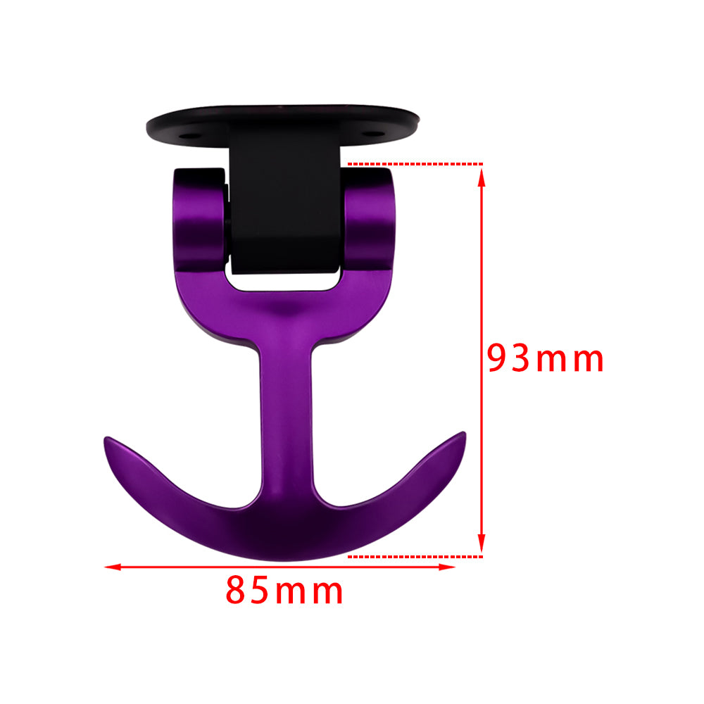 Brand New JDM Universal Front / Rear Cool Purple Track Racing Style ABS Tow Hook Ring Sticker For All Car Model
