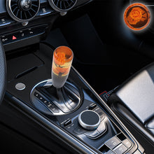 Load image into Gallery viewer, Brand New 1PCS Universal 15CM JDM Clear Orange Real Flowers Manual Car Black Base Racing Stick Shift Knob M8 M10 M12