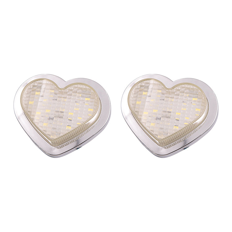 BRAND NEW 2PCS Clear Heart Shaped Side Marker / Accessory / Led Light / Turn Signal
