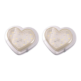 BRAND NEW 2PCS Clear Heart Shaped Side Marker / Accessory / Led Light / Turn Signal