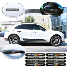 Load image into Gallery viewer, Brand New 8PCS Mugen Power Real Carbon Fiber Black Car Trunk Side Fenders Door Badge Scratch Guard Sticker