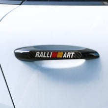 Load image into Gallery viewer, Brand New 8PCS Ralliart Real Carbon Fiber Black Car Trunk Side Fenders Door Badge Scratch Guard Sticker