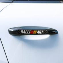 Load image into Gallery viewer, Brand New 1PCS Ralliart Real Carbon Fiber Black Car Trunk Side Fenders Door Badge Scratch Guard Sticker