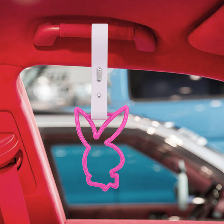 Brand New Playboy Bunny Shaped Purple JDM TSURIKAWA Subway Bus Handle Strap Charm Drift