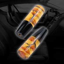 Load image into Gallery viewer, Brand New 1PCS Universal 15CM JDM Clear Orange Real Flowers Manual Car Black Base Racing Stick Shift Knob M8 M10 M12