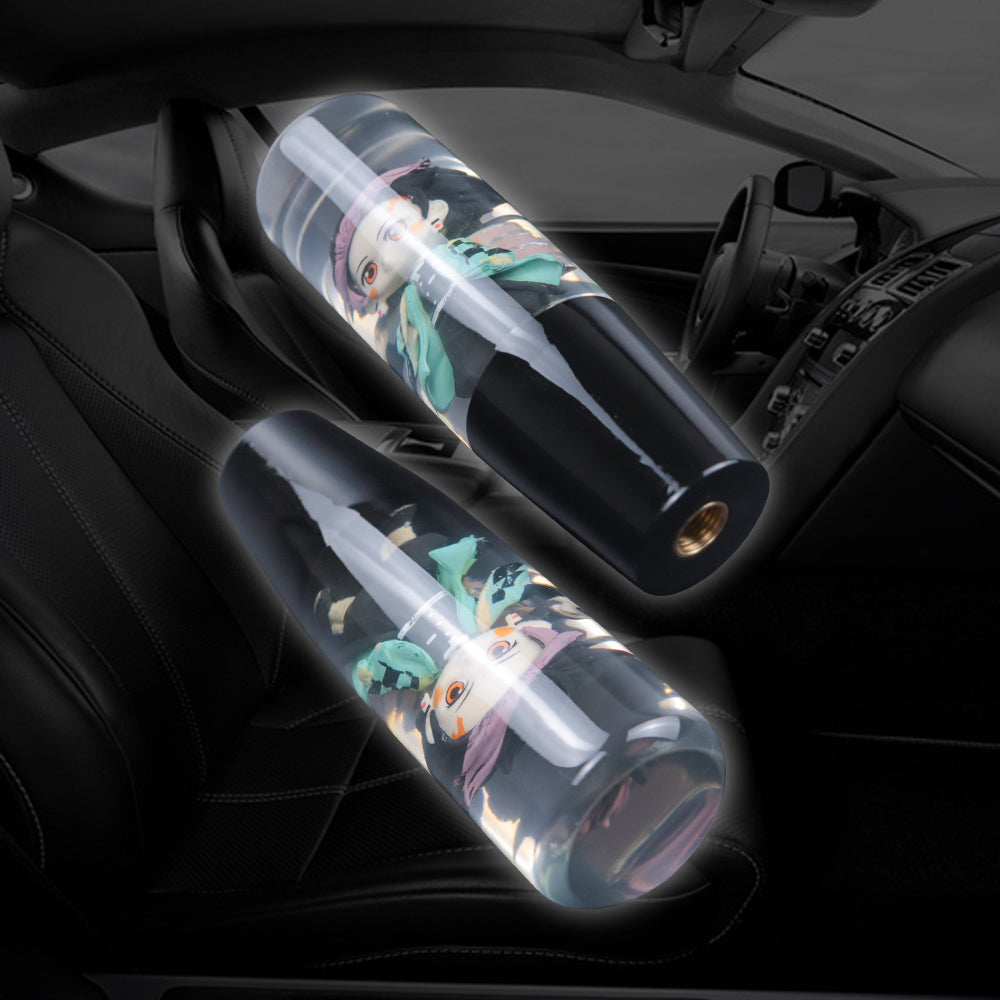 Brand New Universal Anime Character Crystal Clear Stick Car Manual Gear Shift Knob Shifter Lever Cover