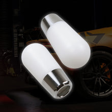 Load image into Gallery viewer, Brand New Universal JDM Duracon White-Silver Manual Racing Gear Stick Shift Knob Shifter M8 M10 M12
