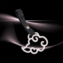 Load image into Gallery viewer, Brand New Cloud Handle White JDM TSURIKAWA Ring Subway Train Bus Black Handle Strap Charm Drift
