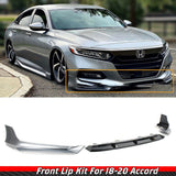 BRAND NEW 3PCS 2018-2020 Honda Accord Yofer Lunar Silver Metallic Front Bumper Lip Splitter Kit