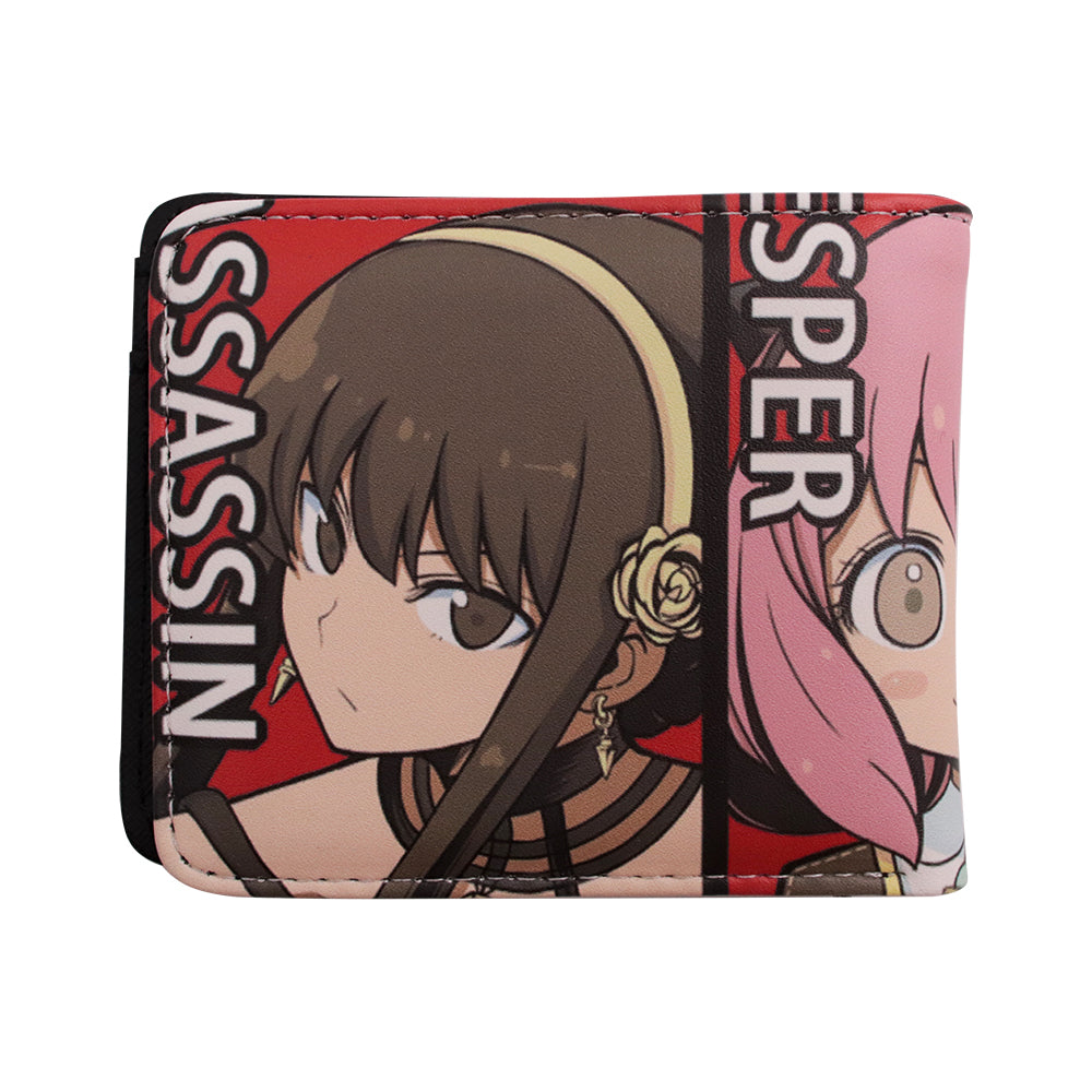 Brand New Unisex SPY X Family Anya Forger Anime Purse Short Bifold Fashion Leather Wallet