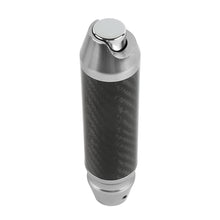 Load image into Gallery viewer, Brand New Universal Real Carbon Fiber Silver Aluminum Automatic Transmission Racing Gear Shift Knob