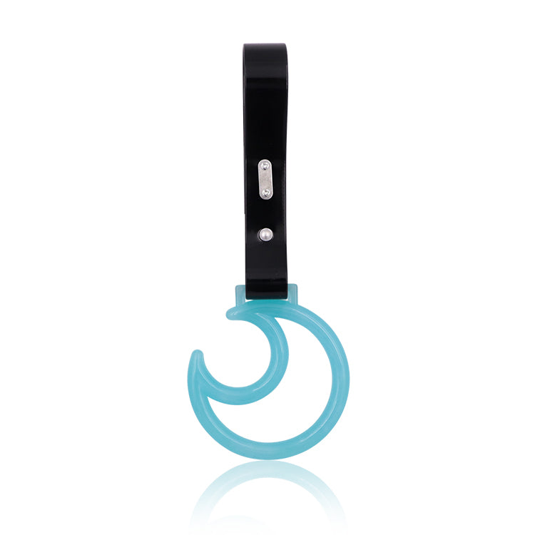 Brand New Moon Teal Glows in Dark JDM TSURIKAWA Ring Subway Train Bus Handle Strap Charm Drift