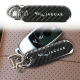 Brand New Universal 100% Real Carbon Fiber Keychain Key Ring For Jaguar